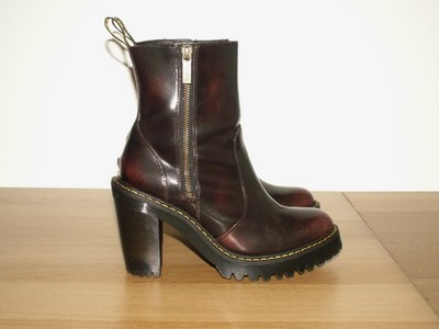 Dr. Martens MAGDALENA II Cherry Arcadia Leder Stiefel mit Absatz UK 6 (1605)
