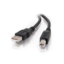 C2G USB 2.0 A to B Cable 6.6ft 2m High Speed Printer Cable Black