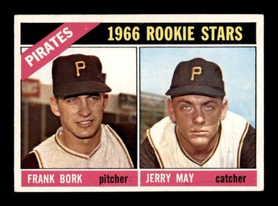 1966 Topps #123 Frank Bork/Jerry May Rookie Stars EXMT/EXMT+ X3630840