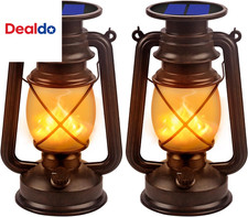 Solar Lantern Outdoor Hanging Solar Lights Dancing Flame Led Waterproof Camping