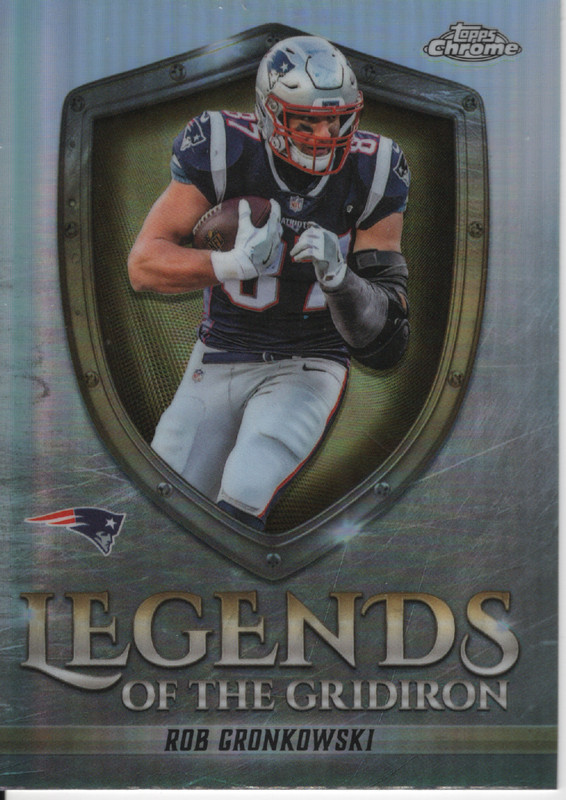2025 TOPPS CHROME ROB GRONKOWSKI LEGENDS OF THE GAME REFRACTOR PATRIOTS HOF!!!!!