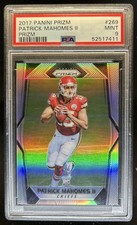 2017 Panini Prizm Patrick Mahomes II Rookie RC #269 Chiefs PSA 9