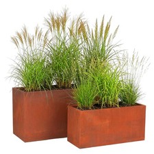 Plant Pot Planter Boxes Flower Box Raised Bed Flowerpot Plant Box Rust Effect