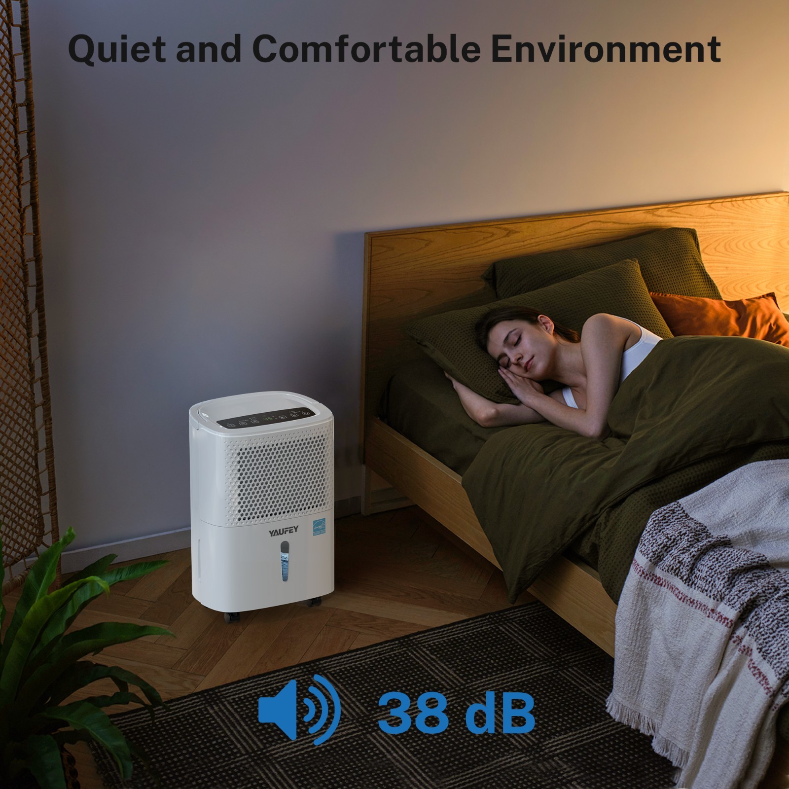 Yaufey 32-Pint Energy Star Dehumidifier For Home, Basement up to 2,000 Sq. Ft.