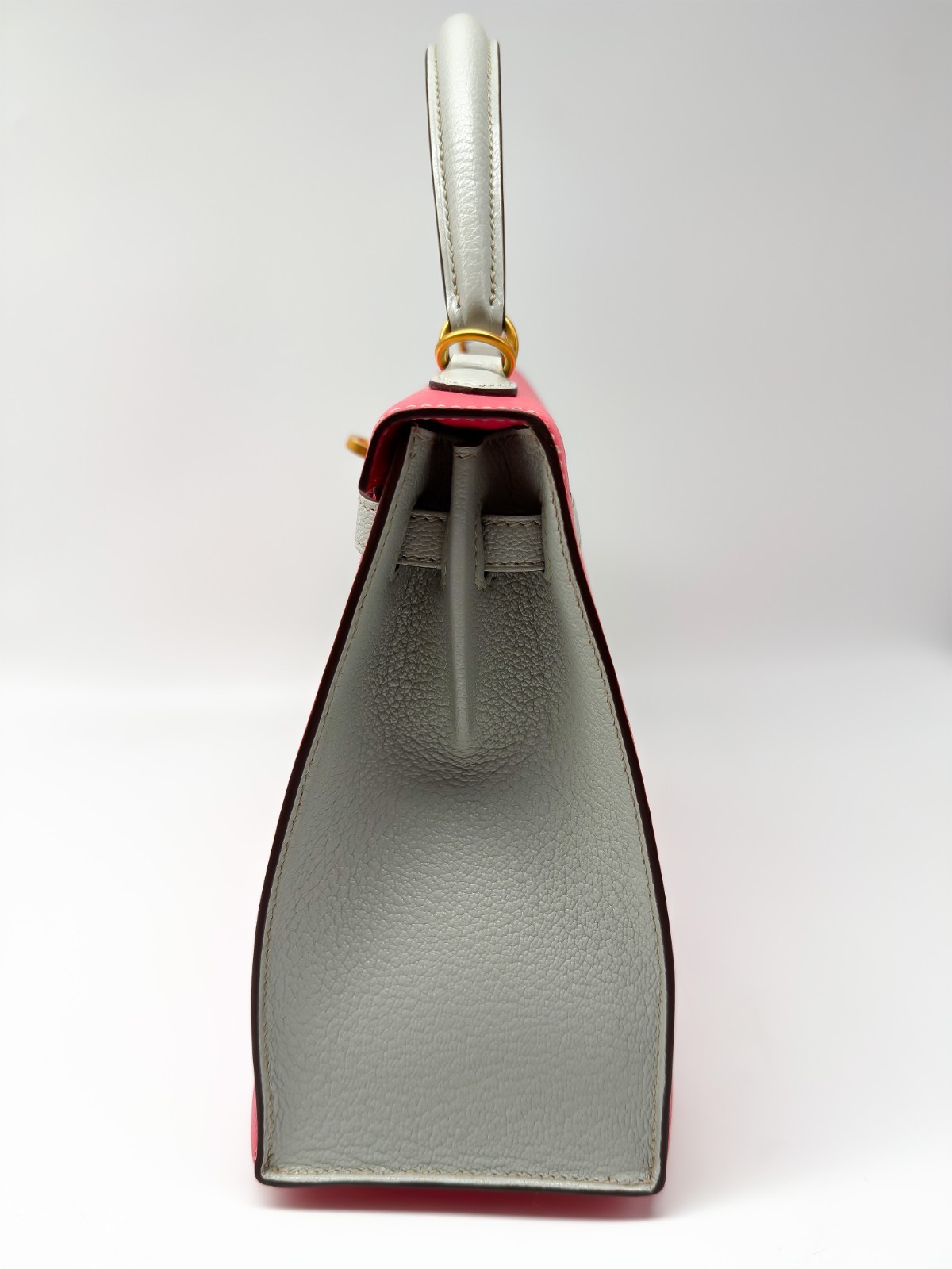 Hermes Handbag Sac Kelly II Sellier 25, Pink image 5