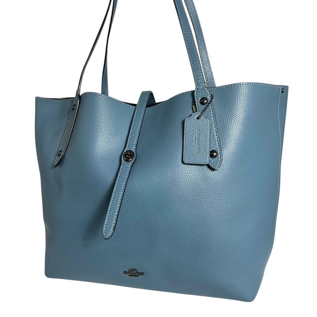 Coach Polished Leather Tote Bag 58849 Authentic Pre-Owned Women’s Handbag