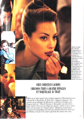 VOGUE PARIS 1992 CHRISTY TURLINGTON NAOMI CAMPBELL TATJANA PATITZ