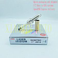 4Pcs Spark Plug Iridium NGK 4912 ILKAR7B11 For TOYOTA PRIUS 2010-2015 1.8L L4