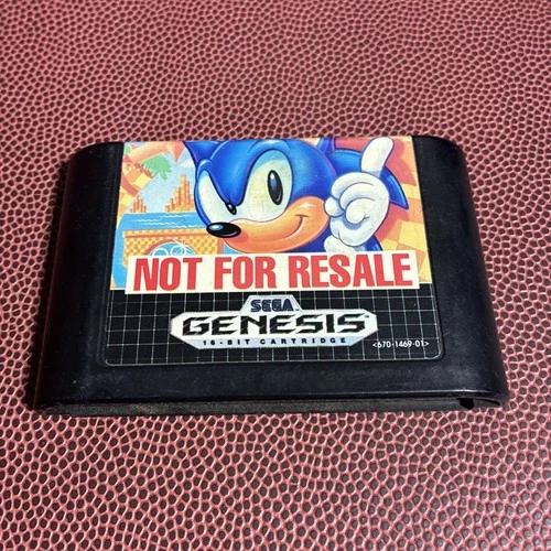 Sonic the Hedgehog Sega Genesis Not For Resale