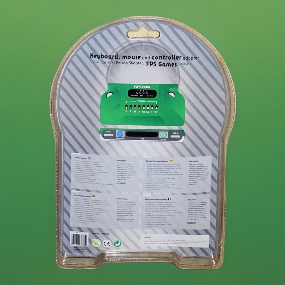 Xecuter XFRAG 360 Keyboard Mouse Controller Adapter For Xbox360 NEW Sealed NIP - Image 3 of 3