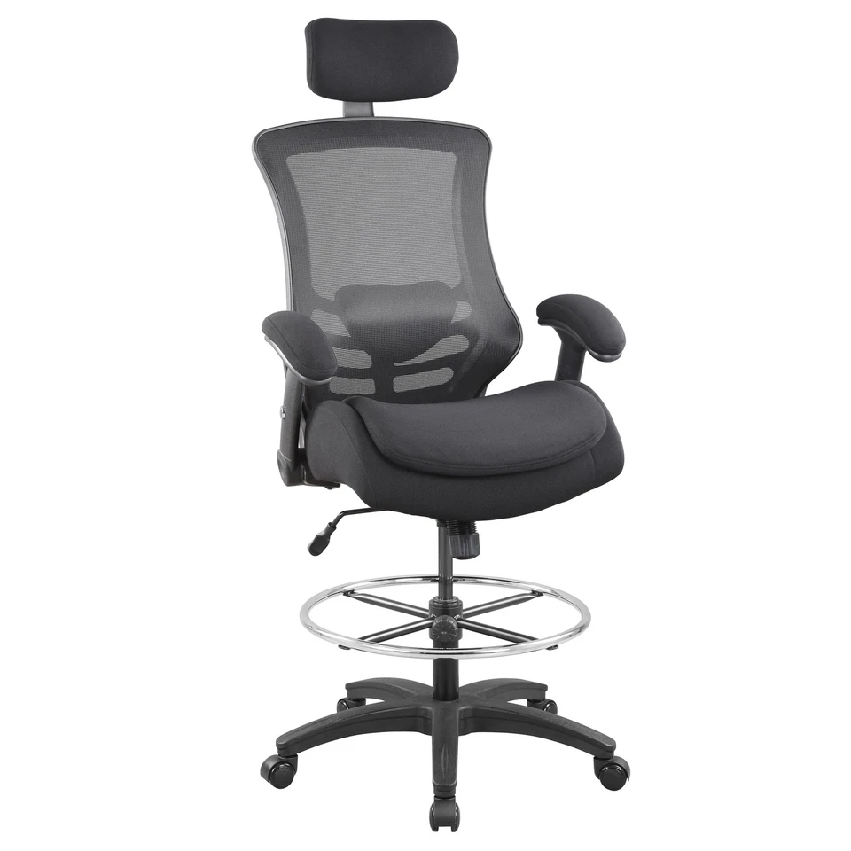 400lbs Mesh Ergonomic Drafting Chair,Tall Office Chair, Standing Desk Chair,H...