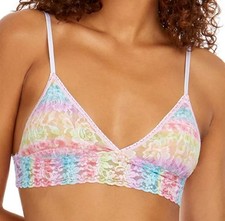 NWT Hanky Panky S Signature Lace Triangle Bralette Rainbow 106729