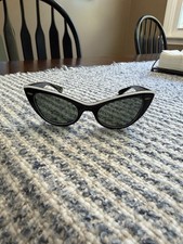 Vintage B&L Libson B/W Cat Eye Sunglasses Made In USA