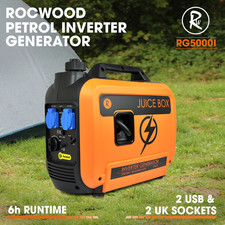 Inverter Generator Petrol 2000W Watts RocwooD Portable Camping