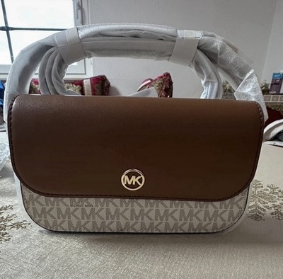 Michael Kors  Tasche Umhängetasche Jet Set Travel SM Flap  Crossbody Vanilla Neu