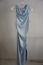 New w/o Tags Jewel Badgley Mischka Daley Halter Neck Gown Sz 14