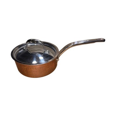 Lagostina Hammered Copper Clad Steel 2 Qt. / 1.9 L. Covered Pot