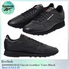 Reebok Classic Leather Core Black 100008494 Men's US4.5-13 NEW