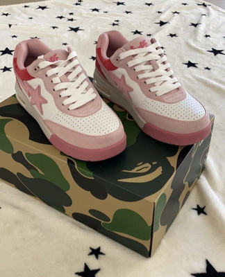 NEU & OVP   BAPE SK8 STA Pink/White   US 7 / EU 39,5   Rarität für Sneaker-Fans!