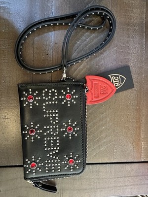 🚨Supreme x HTC Studded Wallet Black Leather Italian Made