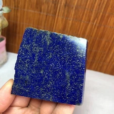64mm Natural Lapis lazuli slice Crystal gemstone Polish/rough Specimen106g A2493