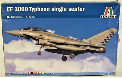 Italeri #1355 EF 2000 Typhoon Single Seater 1:72 Scale NOS-Open Box