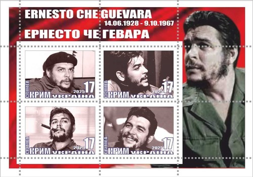 SET OF 8 STAMP BLOCKS Ernesto Che Guevara a symbol of revolution, the fight for - Picture 12 of 16