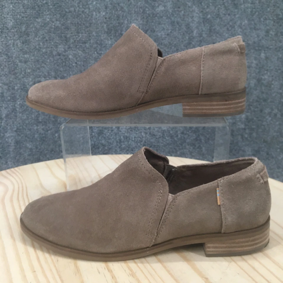 Toms Botas Mujer 7.5 Shaye Botín Marrón Sin Cordones Cómodas Informales Puntera Redonda Foto 2 de 4