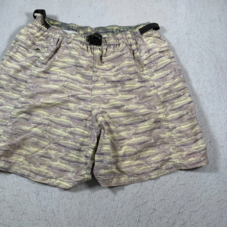 Pantalones Cortos Patagonia Para Hombre XL Marrón Verde Arco Iris Trucha Forrados De Colección Exterior Nylon Foto 2 de 4