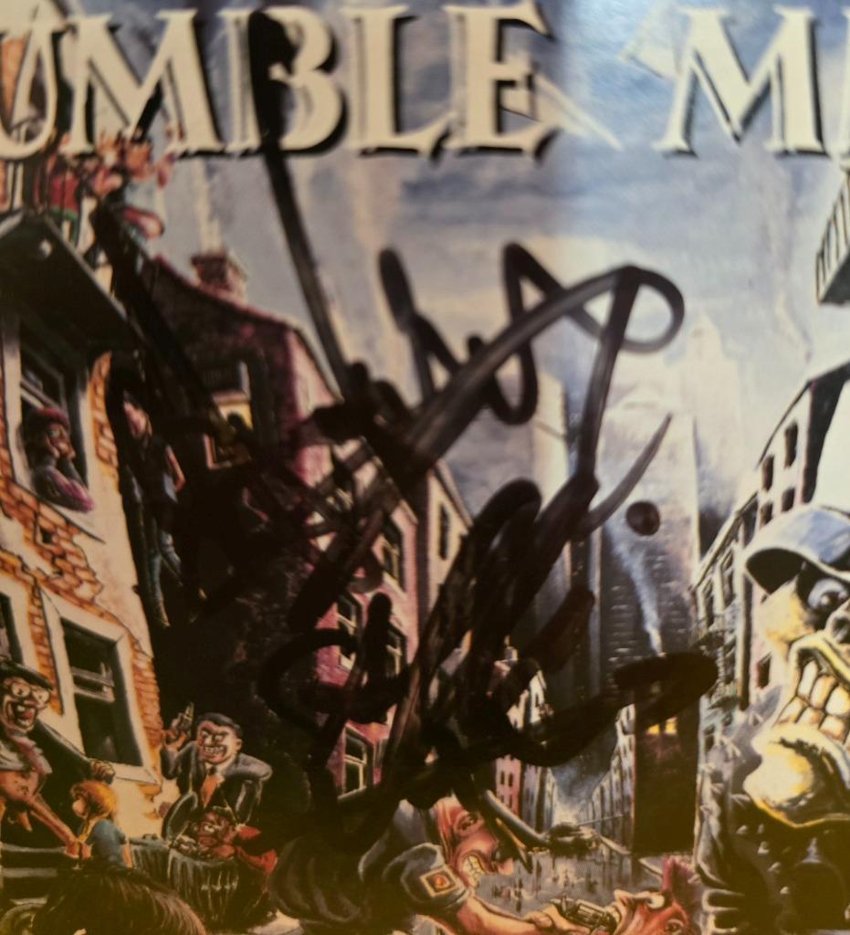 RUMBLE MILITIA STOP VIOLENCE AND MADNESS GERMAN PUNK SIGNED