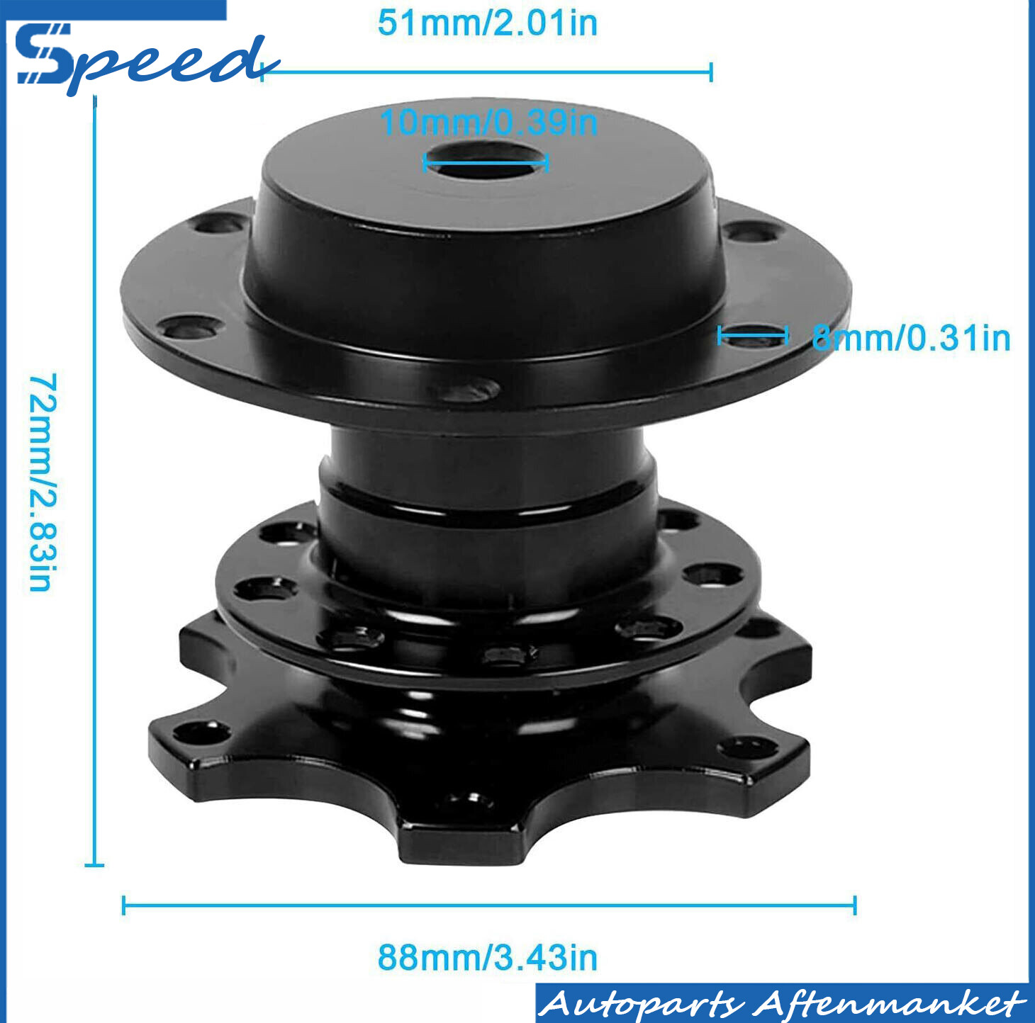 Car Steering Wheel Quick Release Hub Racing Adapter Snap Off Boss Kit Universal