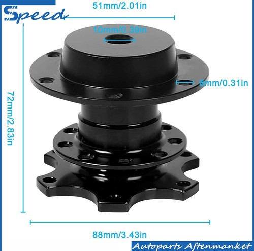 Universal Car Steering Wheel Quick Release HUB Racing Adapter Snap Off Boss Kit - Foto 8