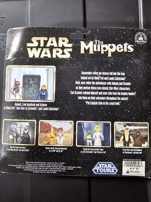 Star Wars the Muppets Animal, Scooter as Boba, Han and Lando RARE