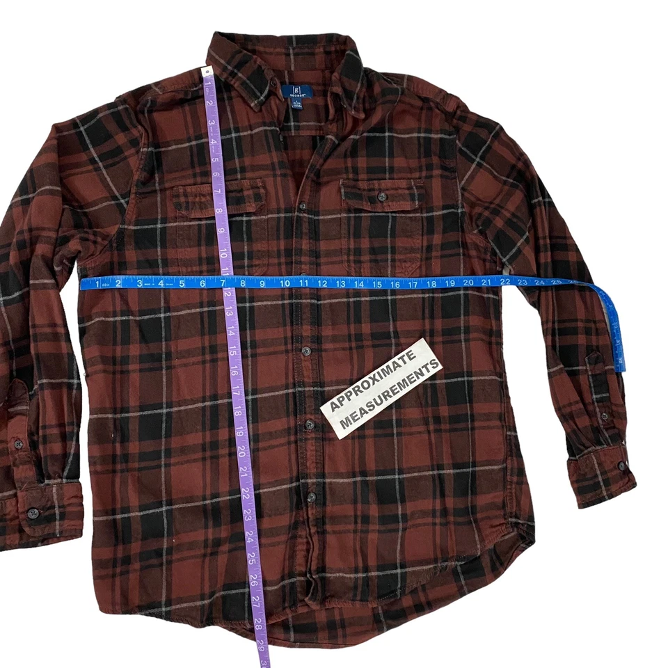 Upcycled Flannel Shirt Womens XL Shacket Banana Squad Brown Country Grunge - Image 3 of 4