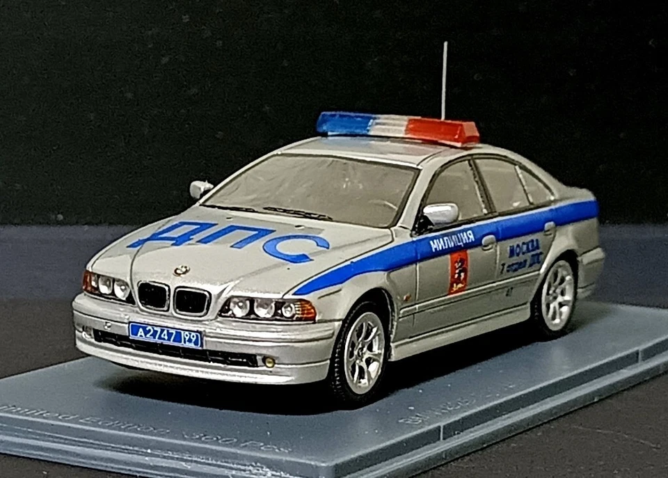 1/43 BMW 5-series 525i  E39  Police Miliciya DPS Moscow 1999 Resin NEO - Image 3 of 4