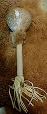  VINTAGE NATIVE AMERICAN TRADITIONAL GOURD DANCE SHAMAN RATTLE SHAKER  