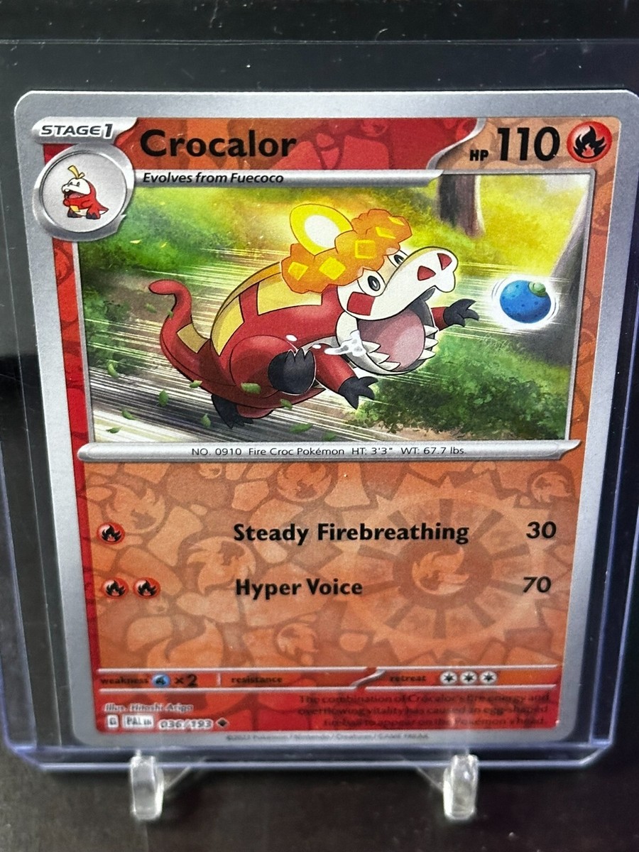 crocalor pokemon card price Pokmon TCG Crocalor Scarlet & Violet - Paldea Evolved 036/193 Reverse Holo