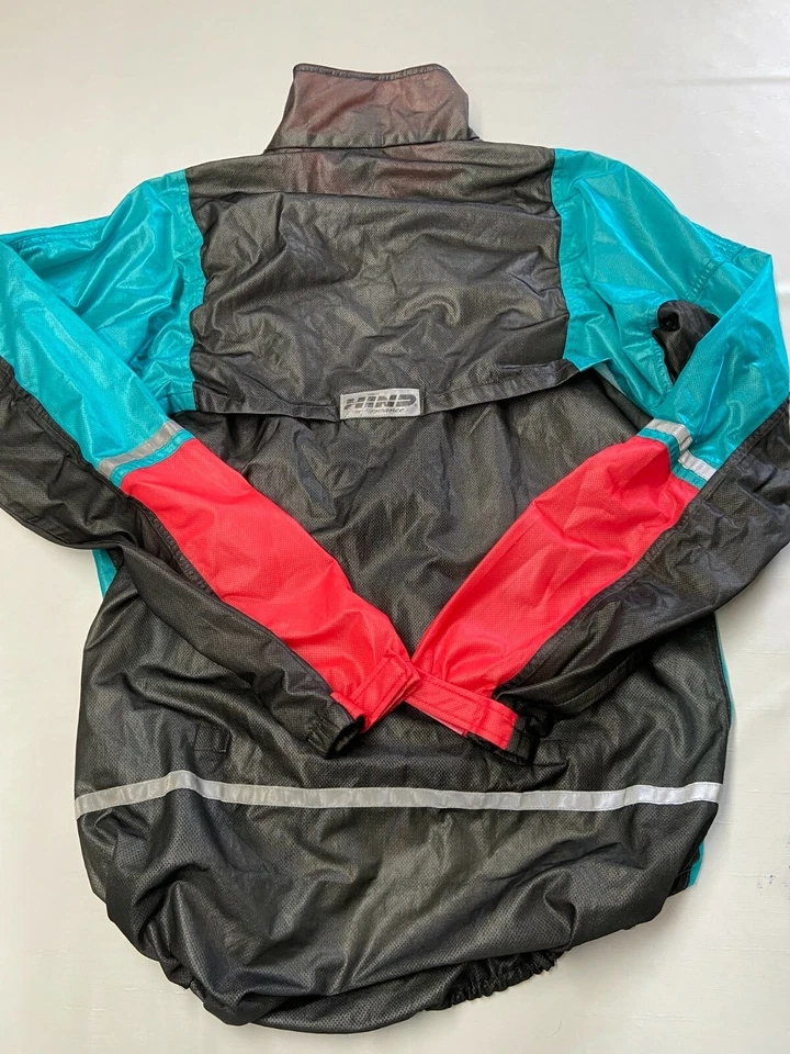 Mens HIND Multicolor Vintage Isofilm Biking Cycling Windbreaker Jacket Sz M - Image 4 of 4