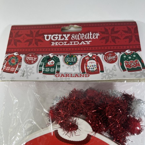 UGLY SWEATER HOLIDAY GARLAND 2014 Hobby Lobby Length Not Specified NEW SEALED - Picture 3 of 7