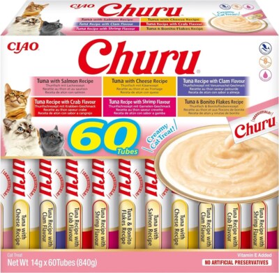 4262365731616 INABA Churu Variety box Tuna - Katze behandeln - 60 x 14g INABA