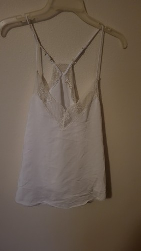 Cami Loves Stitch para mujer talla S blanco detalles de encaje poliéster de colección ajuste espagetti - Imagen 4 de 16