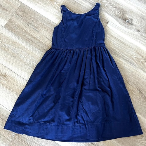Ralph Lauren Mädchen Kleid 6X Navy Maritim Paspel Preppy ohne Gürtel Kirche Ostern