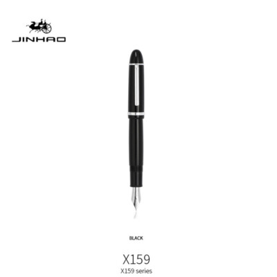 JinHao X159 Acrylic Fountain Pen Gold Clip Extended Fine 0.5mm Nib