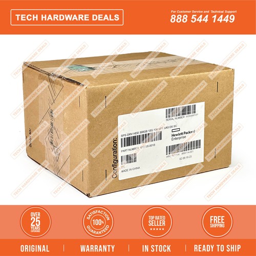 EG000300JWEBF NEW SEALED HPE 300GB SAS 12G 10K SFF SC DS HDD - Picture 2 of 3