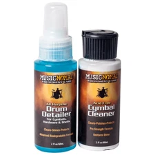 Music Nomad - Cymbal Cleaner and Drum Detailer Combo Pack (2 oz.) MN117