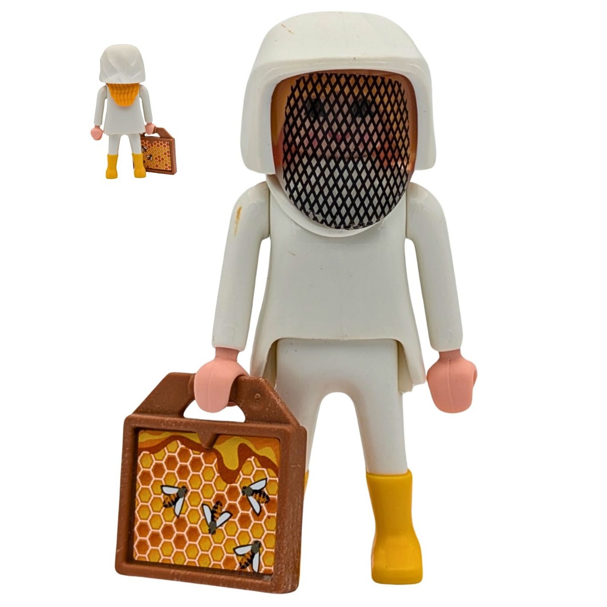 Playmobil White Honeycomb Beekeeper Figure Loose Farm Australia