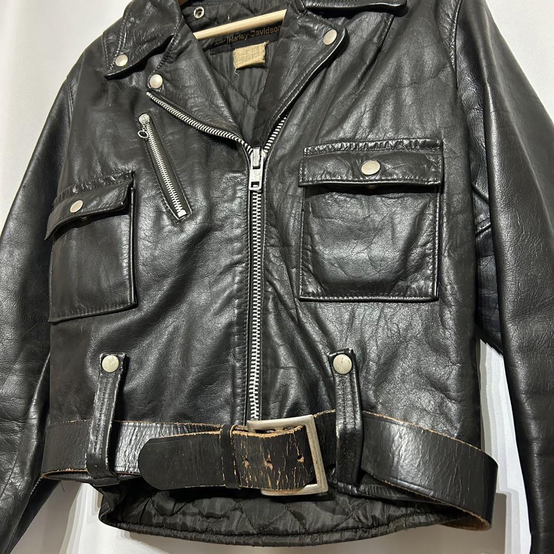 Harley-Davidson Vintage Leather Jacket Riders 70S Used in japan | eBay
