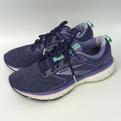 Brooks Transmit Purple Lace-up Running Shoes