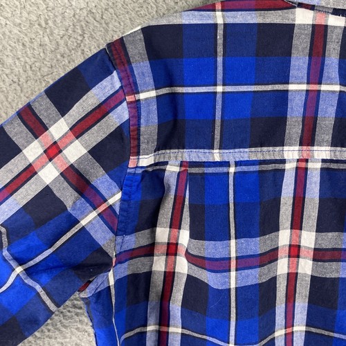 Kinder Place Hemd mit Knopfleiste JUNGEN 16 XXL blau kariert langarm 100% Baumwolle - Bild 12 von 13