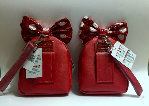 NUEVO CON ETIQUETAS Loungefly Parques Disney MINNIE Mochila de Lentejuelas Muñequera Riñonera Bolso Cinturón - Imagen 7 de 13
